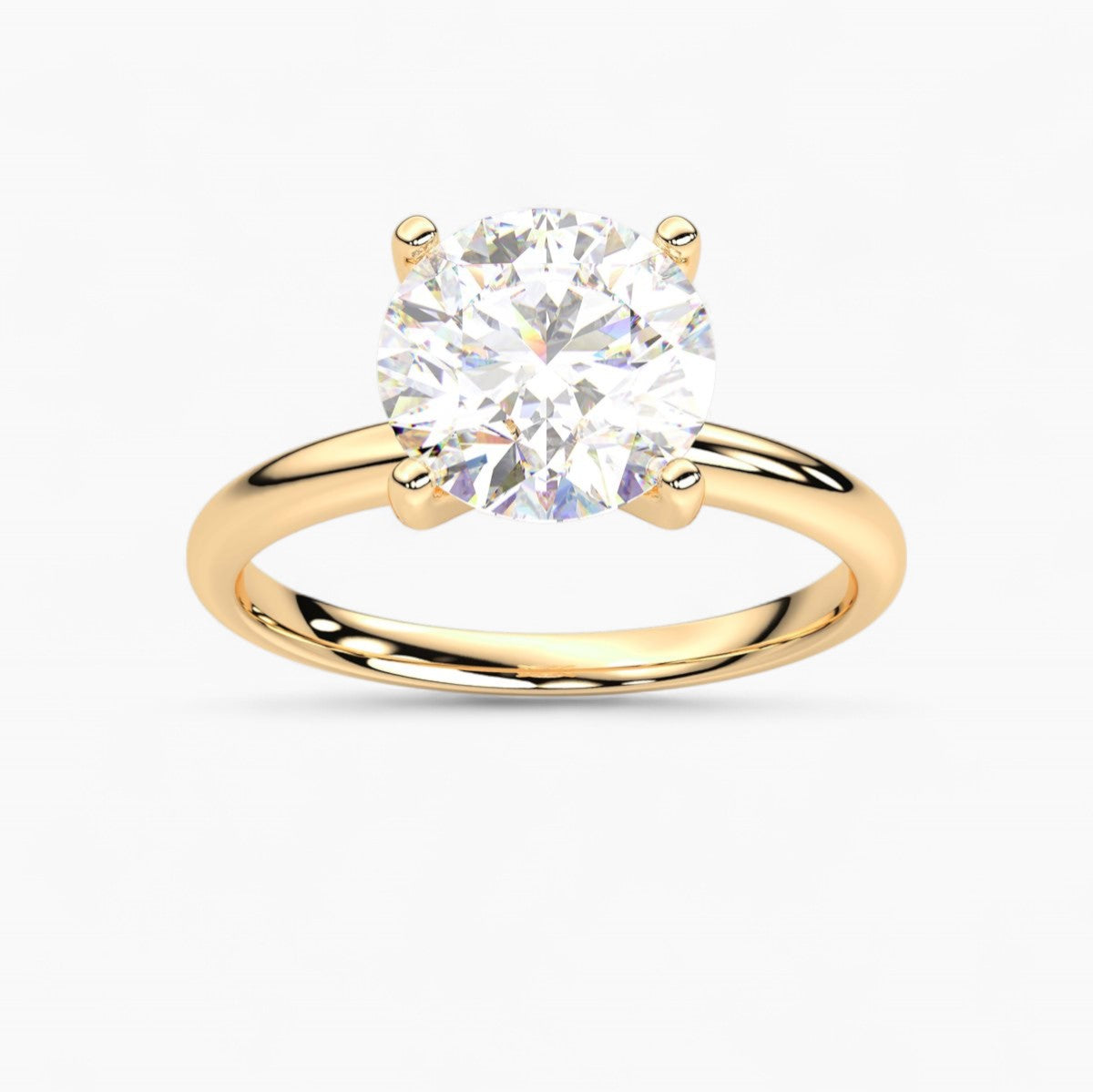 The Tapered Shank Solitaire Engagement Ring