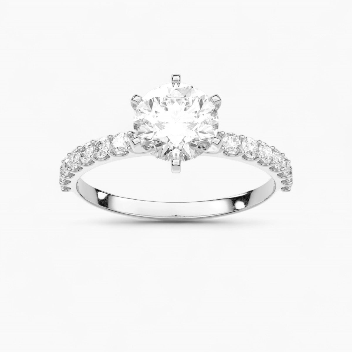 Engagement Ring with Side Accents