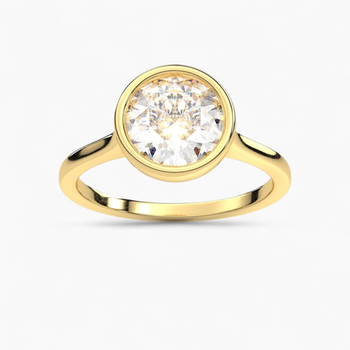 Dainty Bezel Engagement Ring