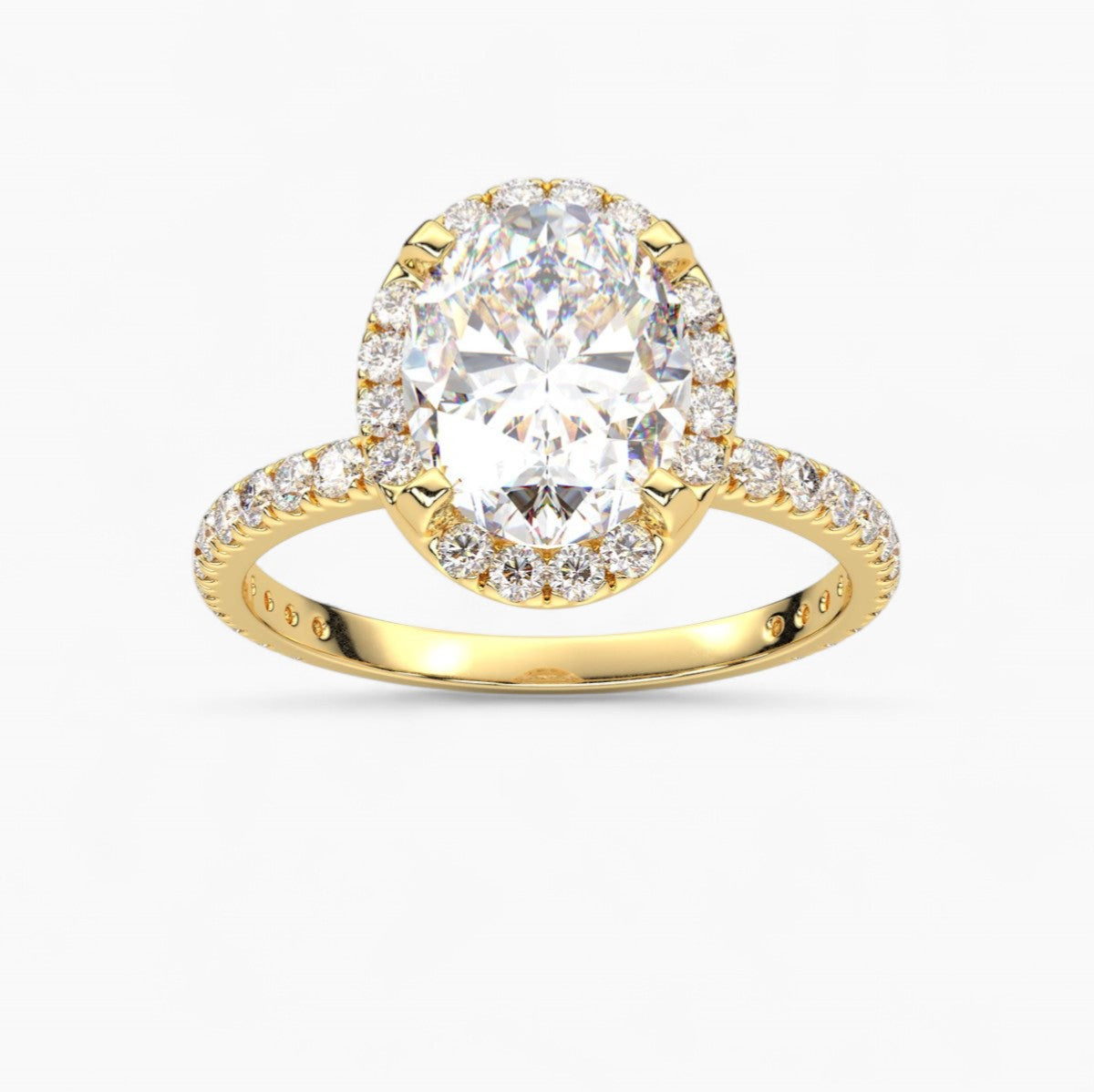 Diamond Halo Engagement Ring