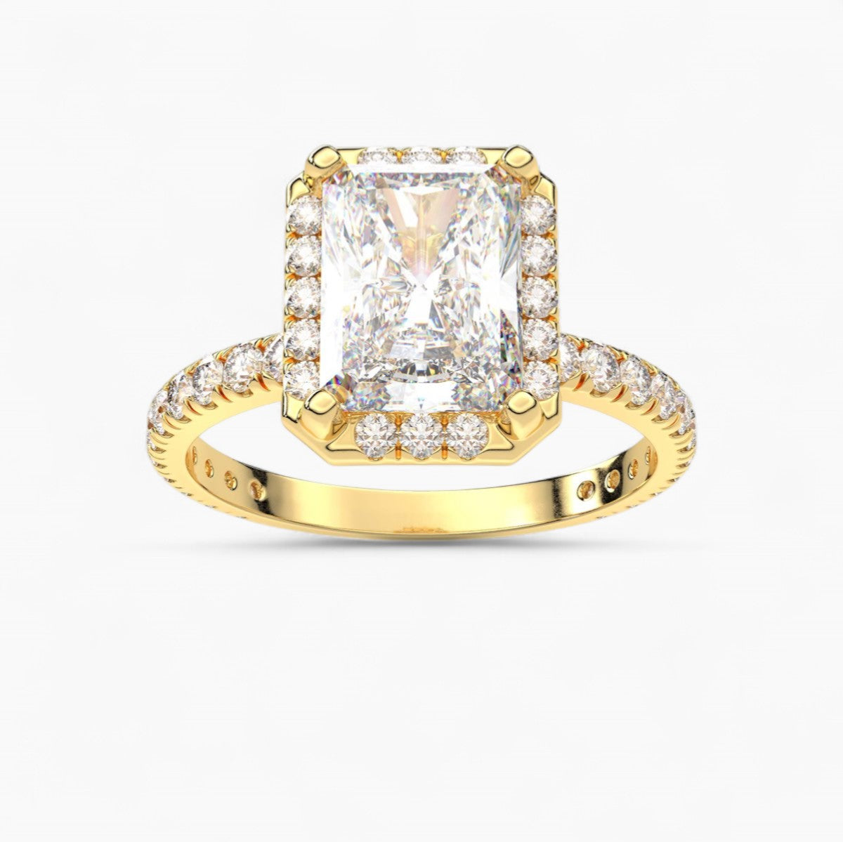 Diamond Halo Engagement Ring