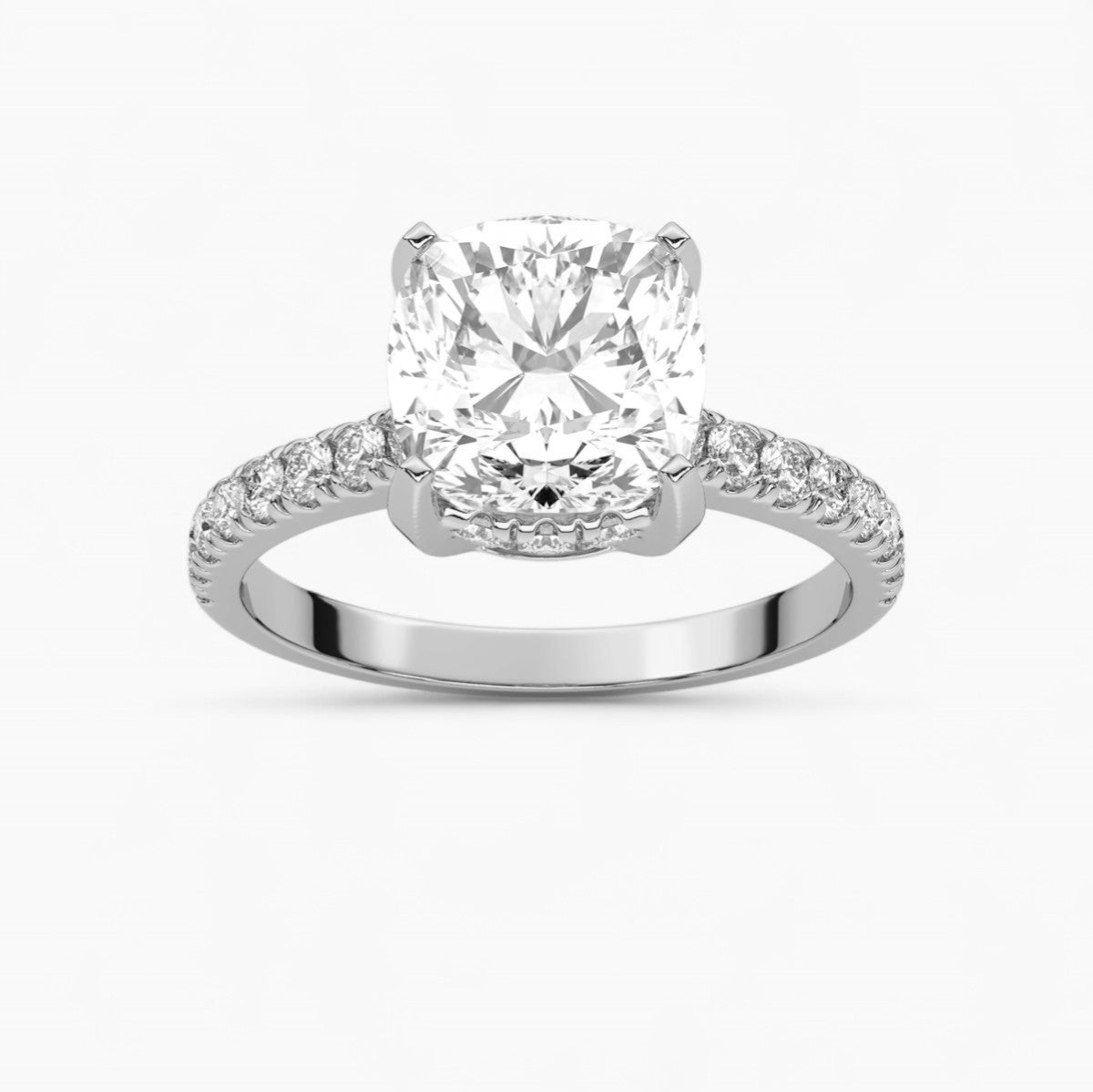 Petite Bloom Diamond halo Engagement Ring