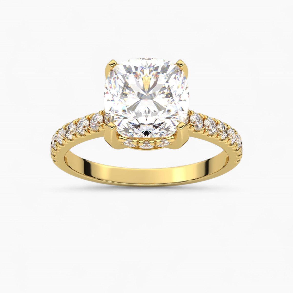 Petite Bloom Diamond halo Engagement Ring