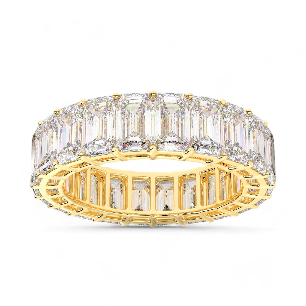 Emerald Cut Eternity Band