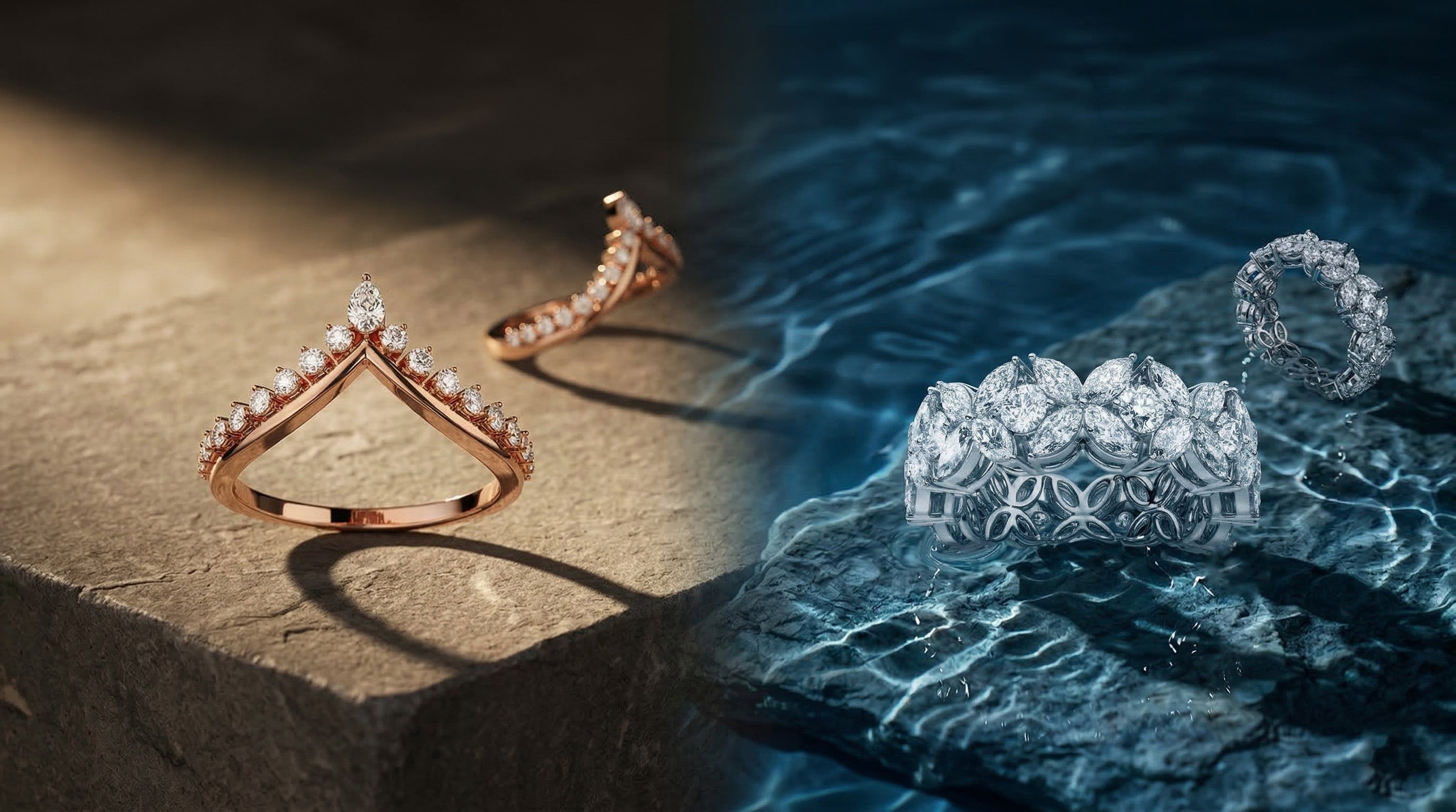 Womens Multi Stone Rings – Bluehira