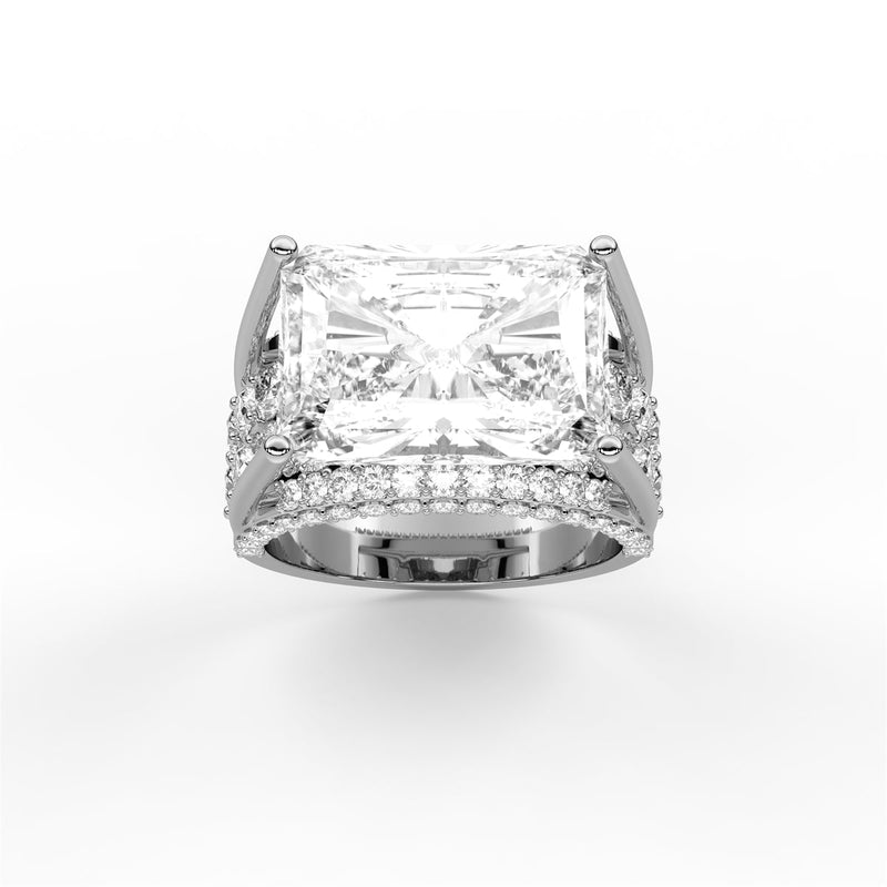 side stone lab grown diamond engagement rings