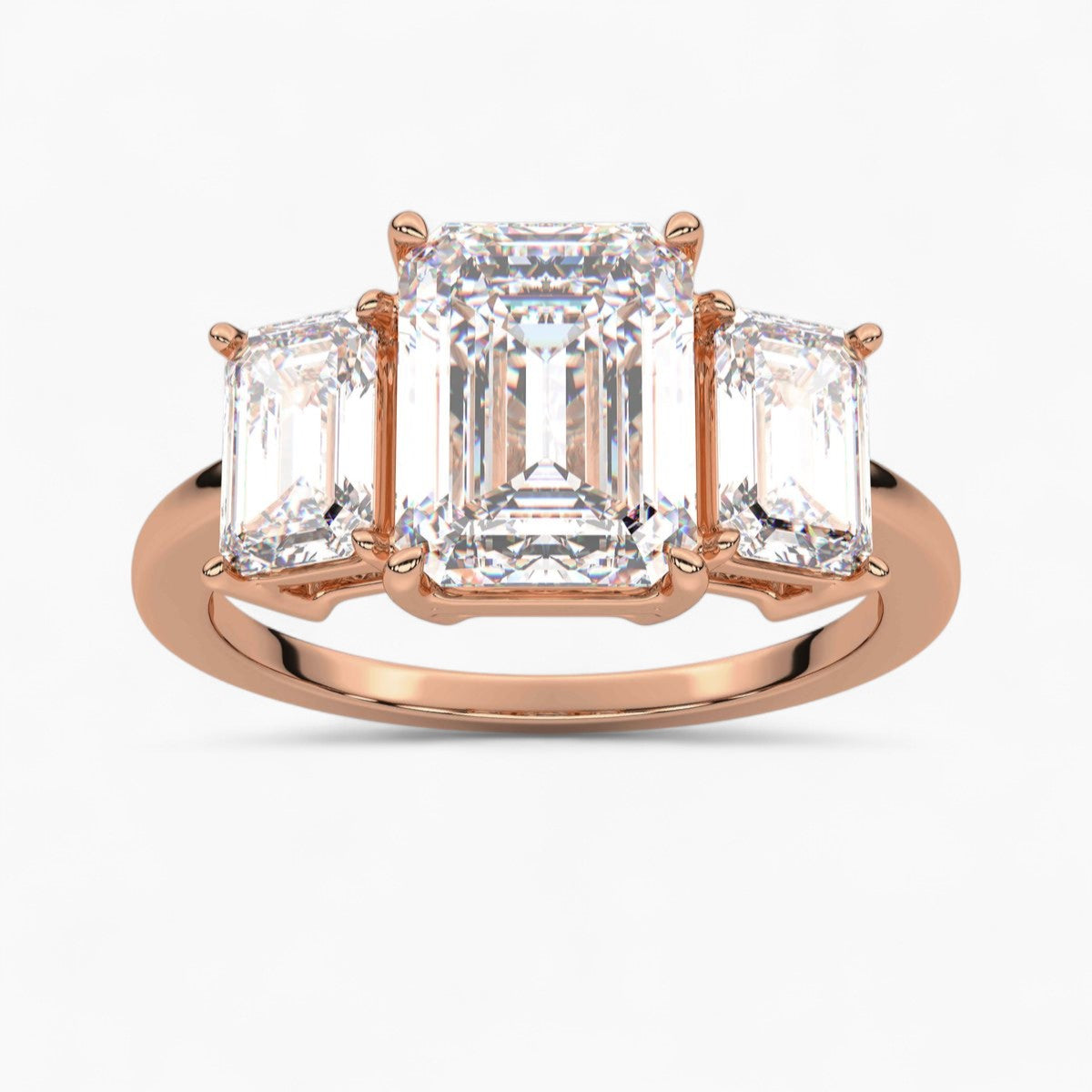 Oval Cut Three Stone Diamond Engagement Ring