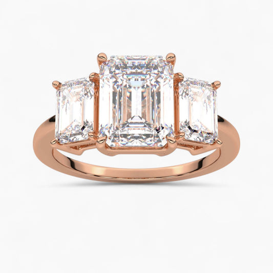 Oval Cut Three Stone Diamond Engagement Ring