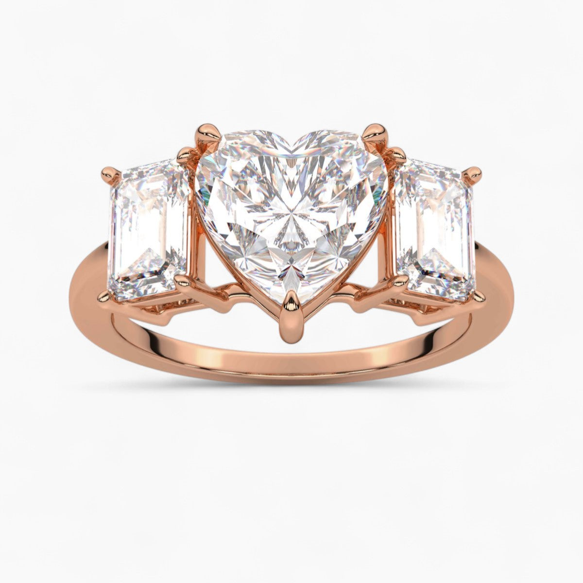Oval Cut Three Stone Diamond Engagement Ring