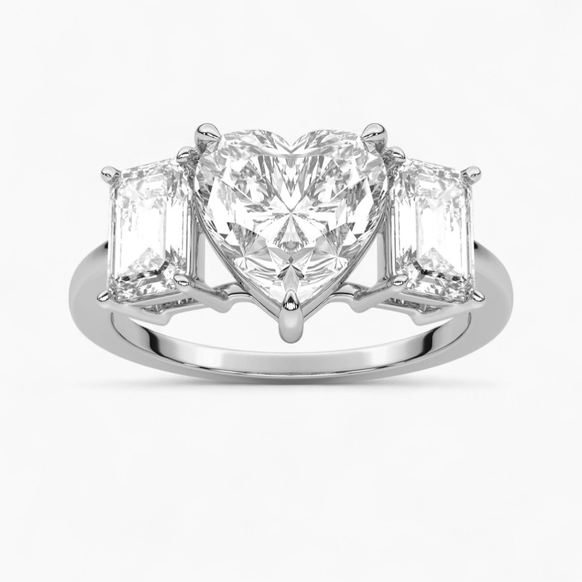 Oval Cut Three Stone Diamond Engagement Ring