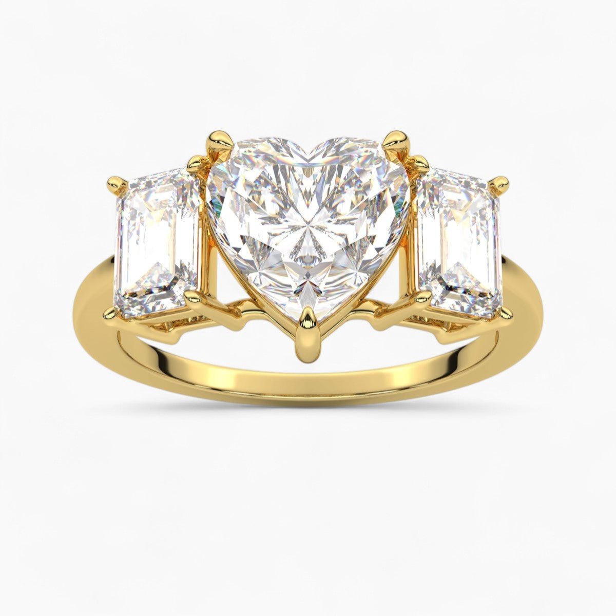 Oval Cut Three Stone Diamond Engagement Ring