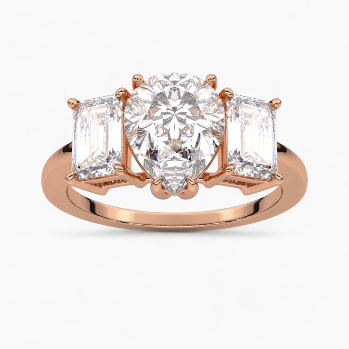 Oval Cut Three Stone Diamond Engagement Ring