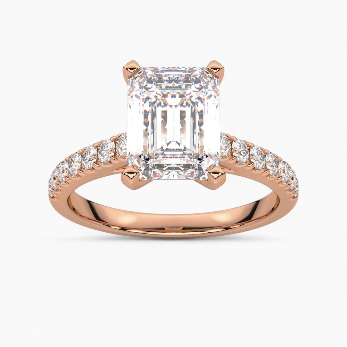 Pave Diamond Engagement Ring