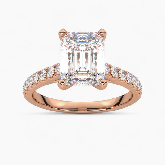Pave Diamond Engagement Ring