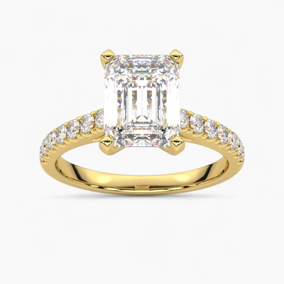 Pave Diamond Engagement Ring