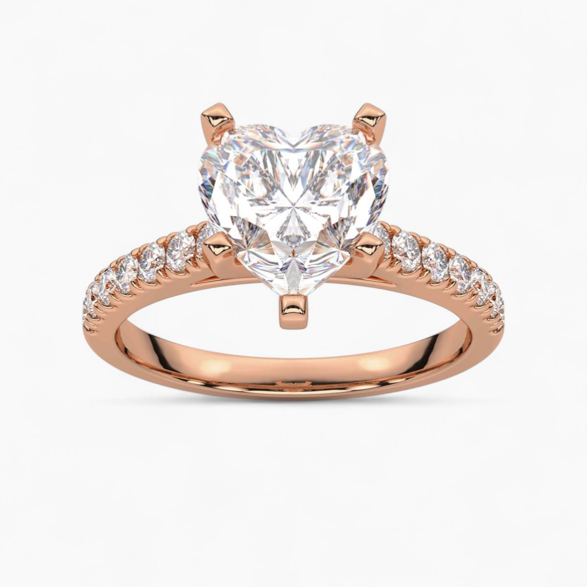 Pave Diamond Engagement Ring