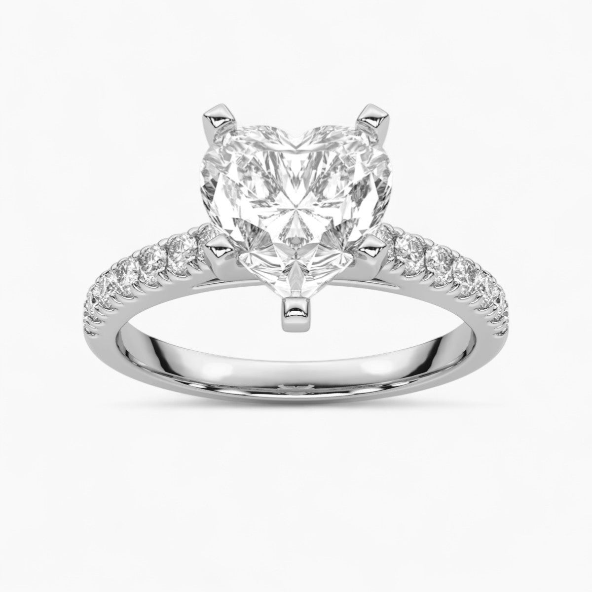 Pave Diamond Engagement Ring
