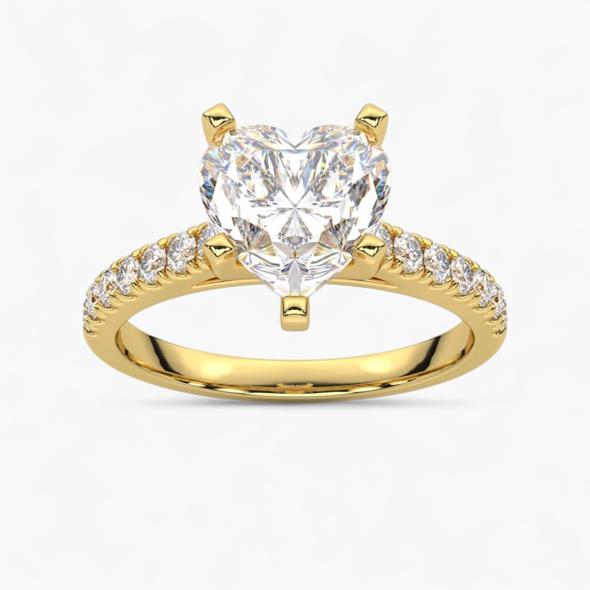 Pave Diamond Engagement Ring
