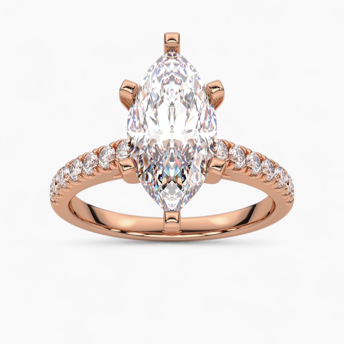 Pave Diamond Engagement Ring