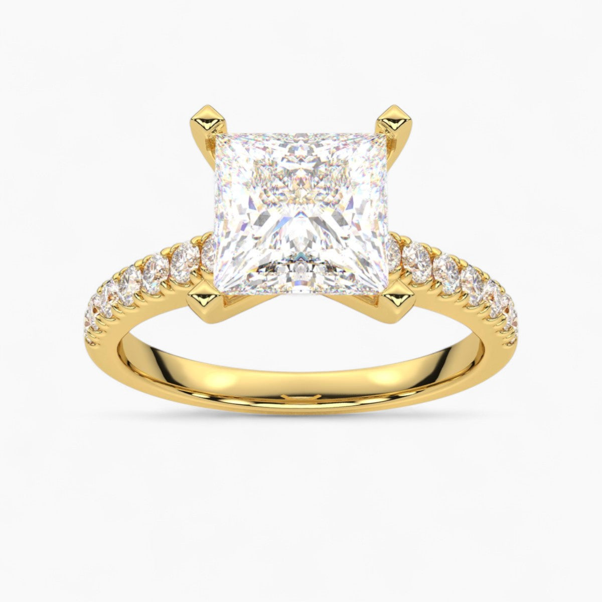 Pave Diamond Engagement Ring