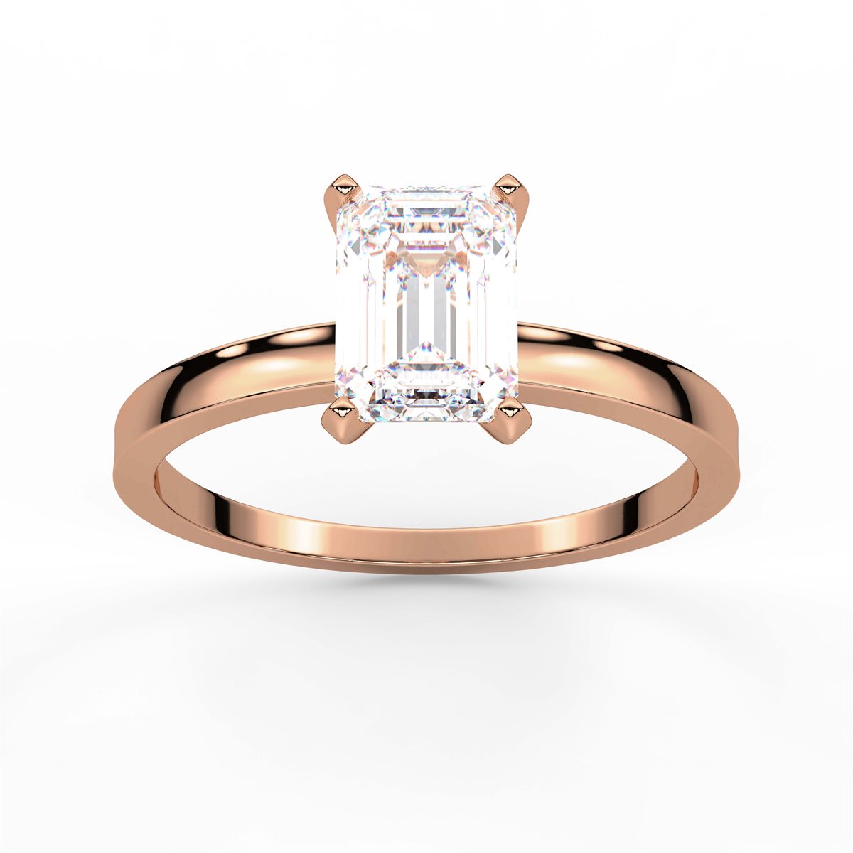 Round cut classic pave Setting Diamond Engagement Ring