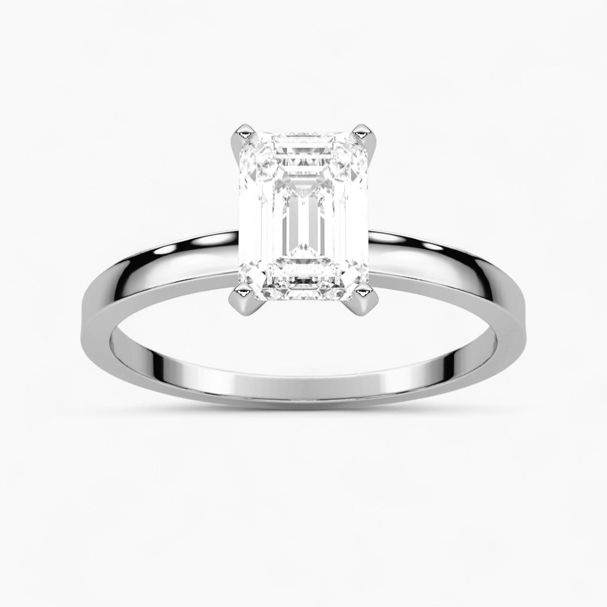 Round cut classic pave Setting Diamond Engagement Ring