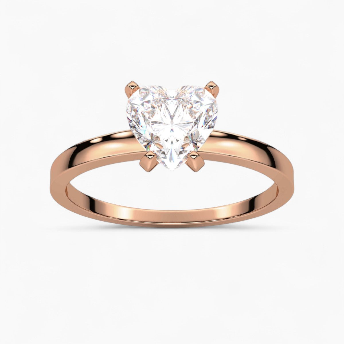 Round cut classic pave Setting Diamond Engagement Ring