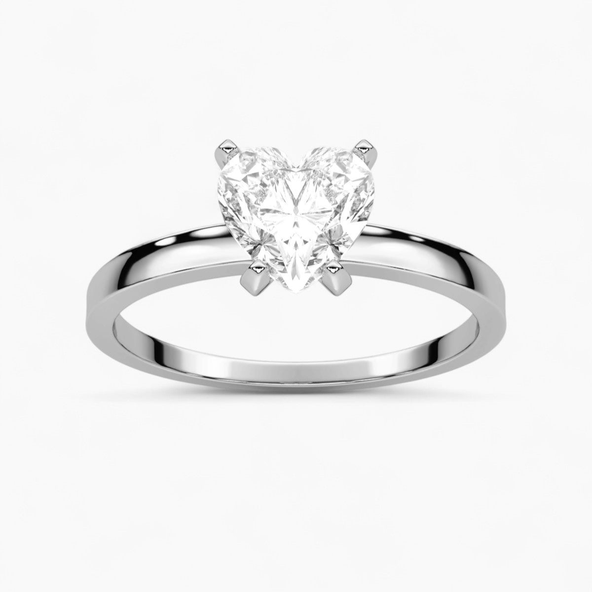 Round cut classic pave Setting Diamond Engagement Ring