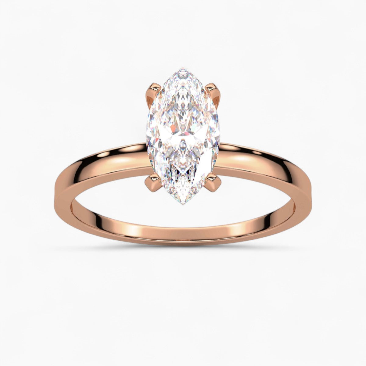 Round cut classic pave Setting Diamond Engagement Ring