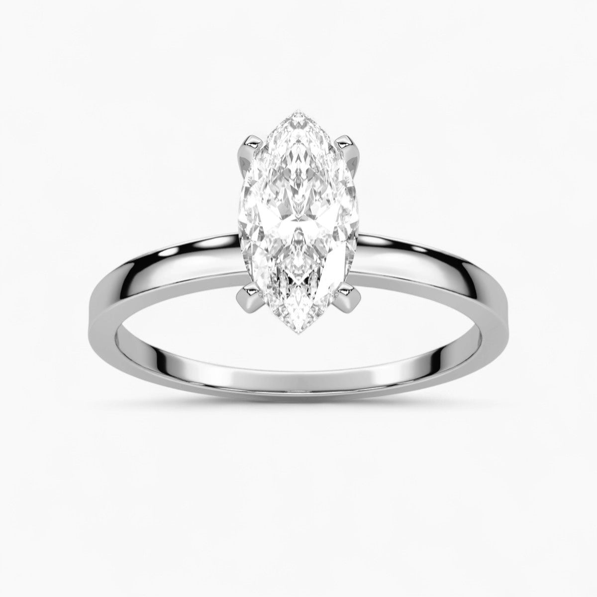 Round cut classic pave Setting Diamond Engagement Ring