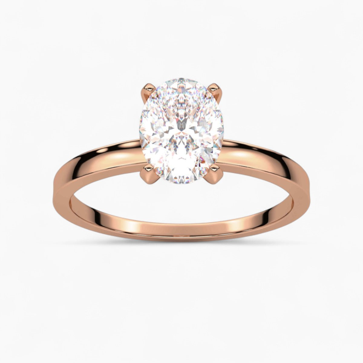 Round cut classic pave Setting Diamond Engagement Ring
