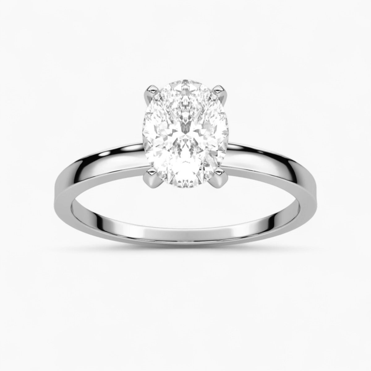 Round cut classic pave Setting Diamond Engagement Ring