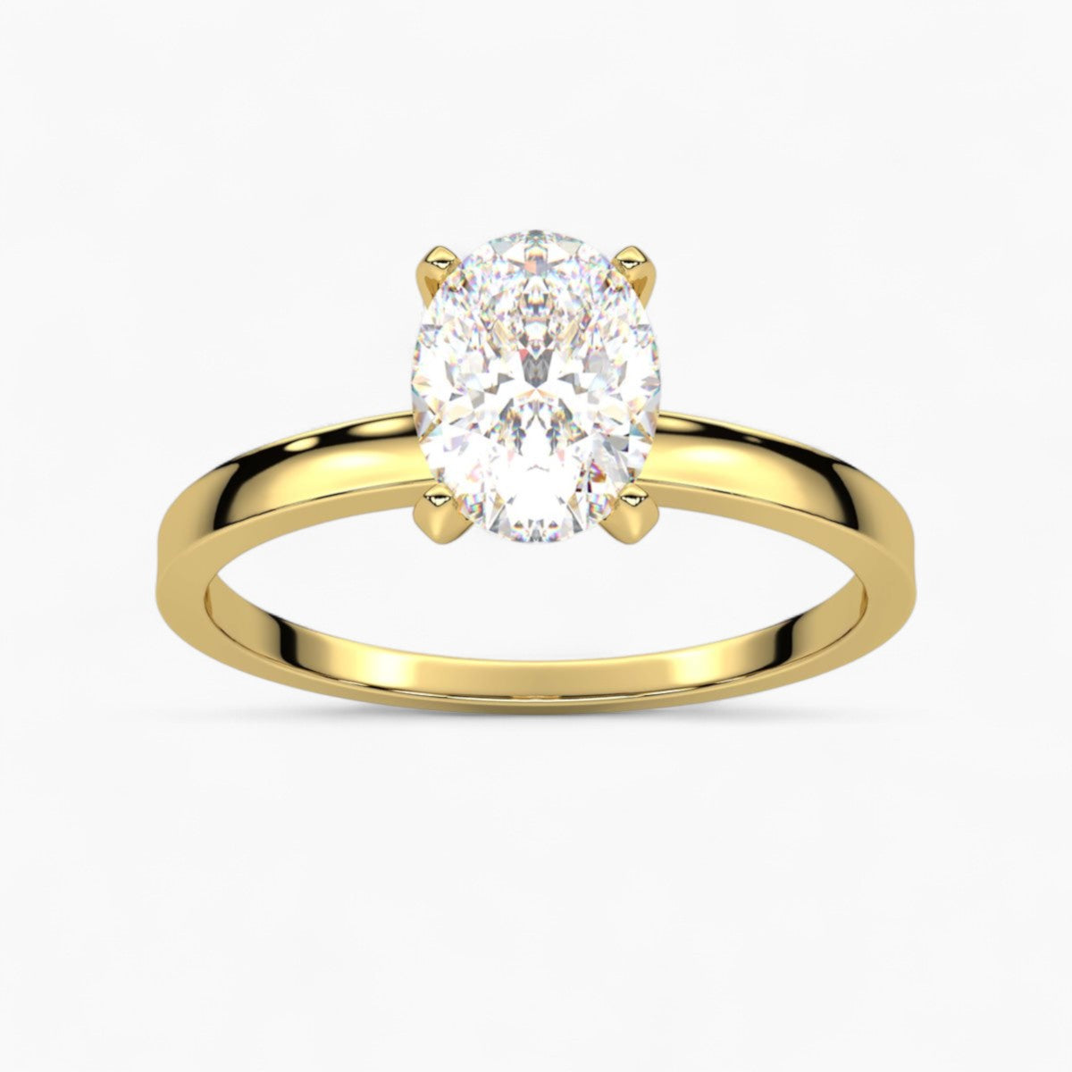 Round cut classic pave Setting Diamond Engagement Ring