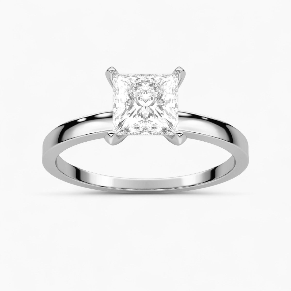 Round cut classic pave Setting Diamond Engagement Ring