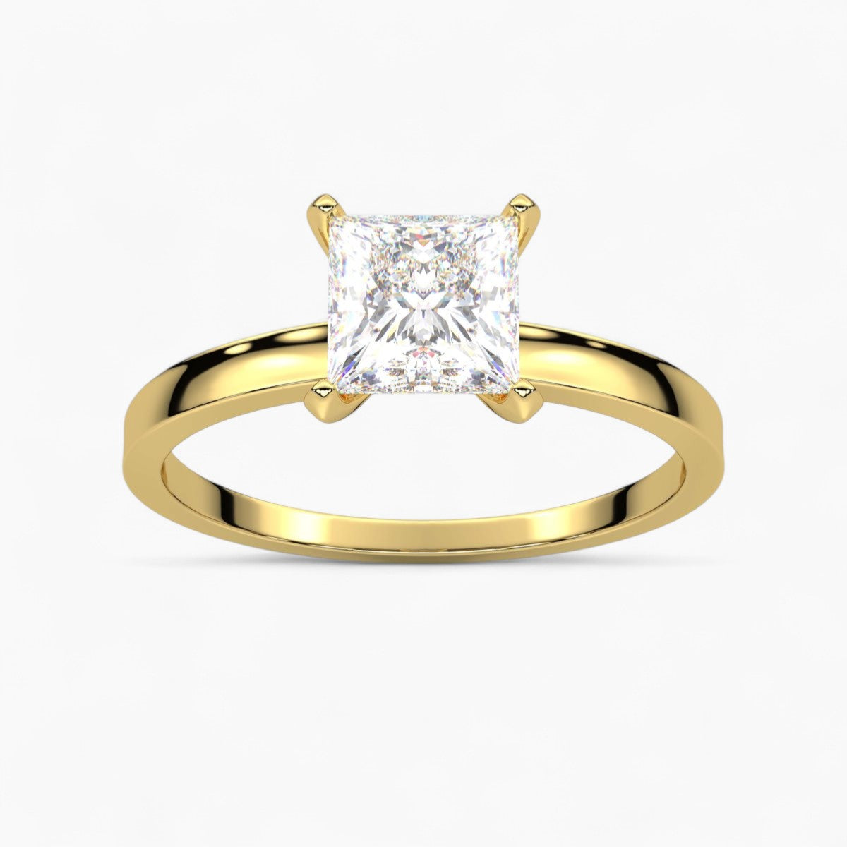 Round cut classic pave Setting Diamond Engagement Ring