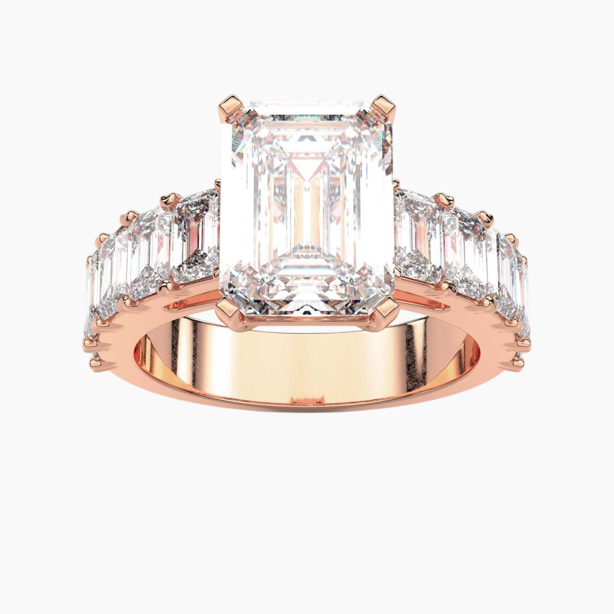 A captivating solitaire diamond engagement ring