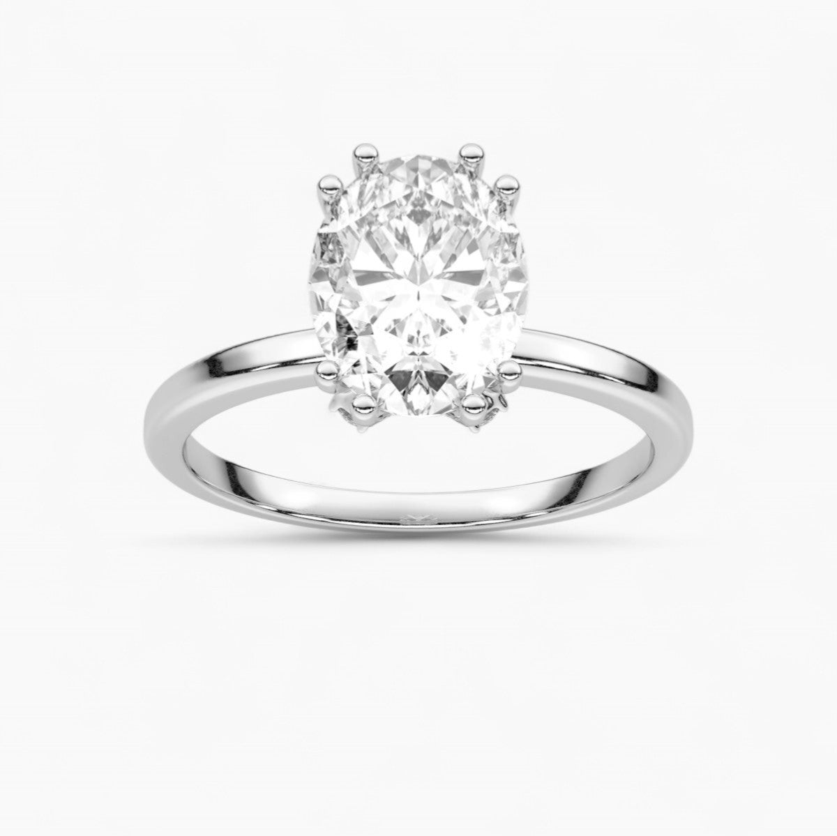 Diamond Side Accents Engagement Ring