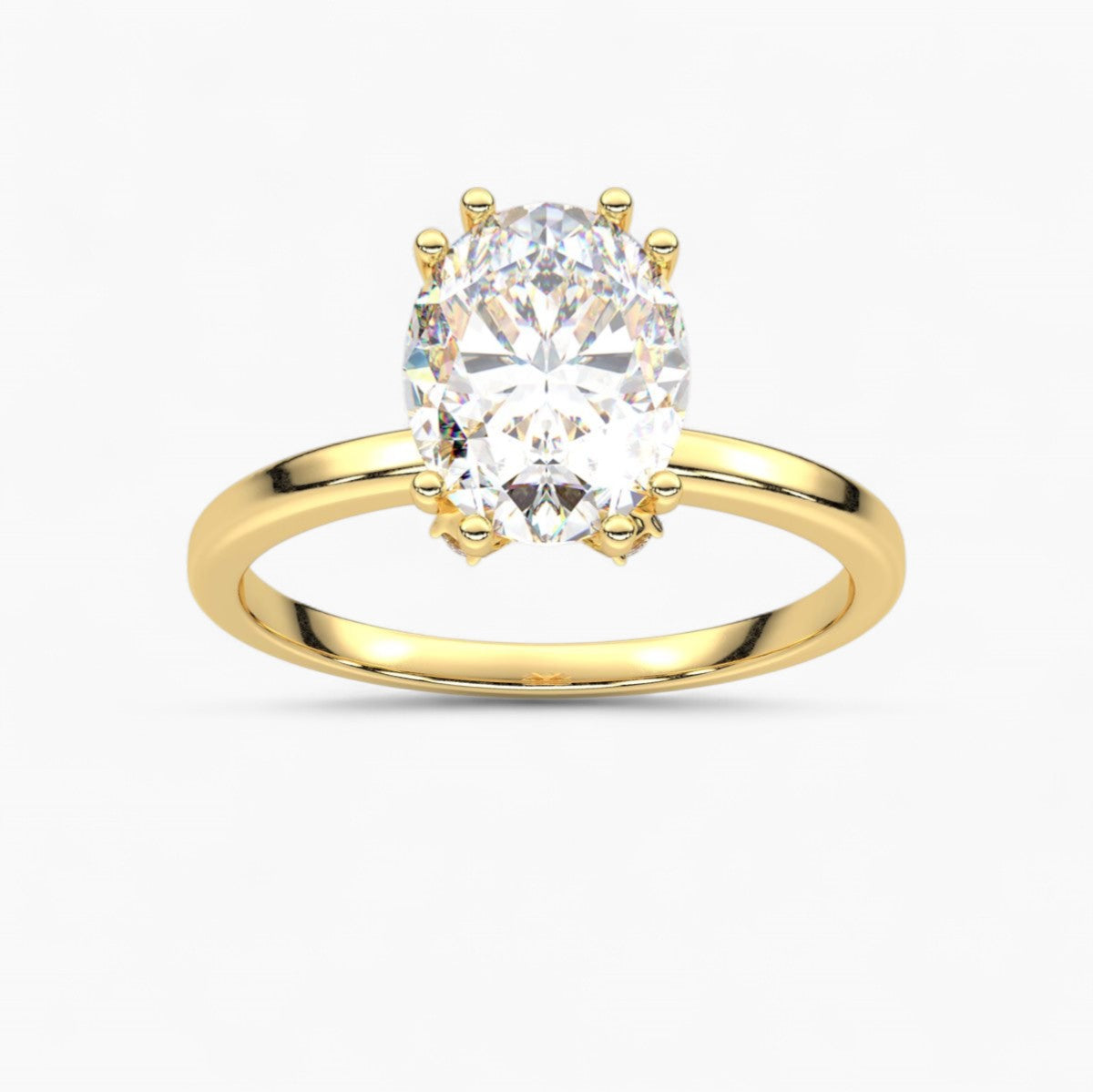 Diamond Side Accents Engagement Ring