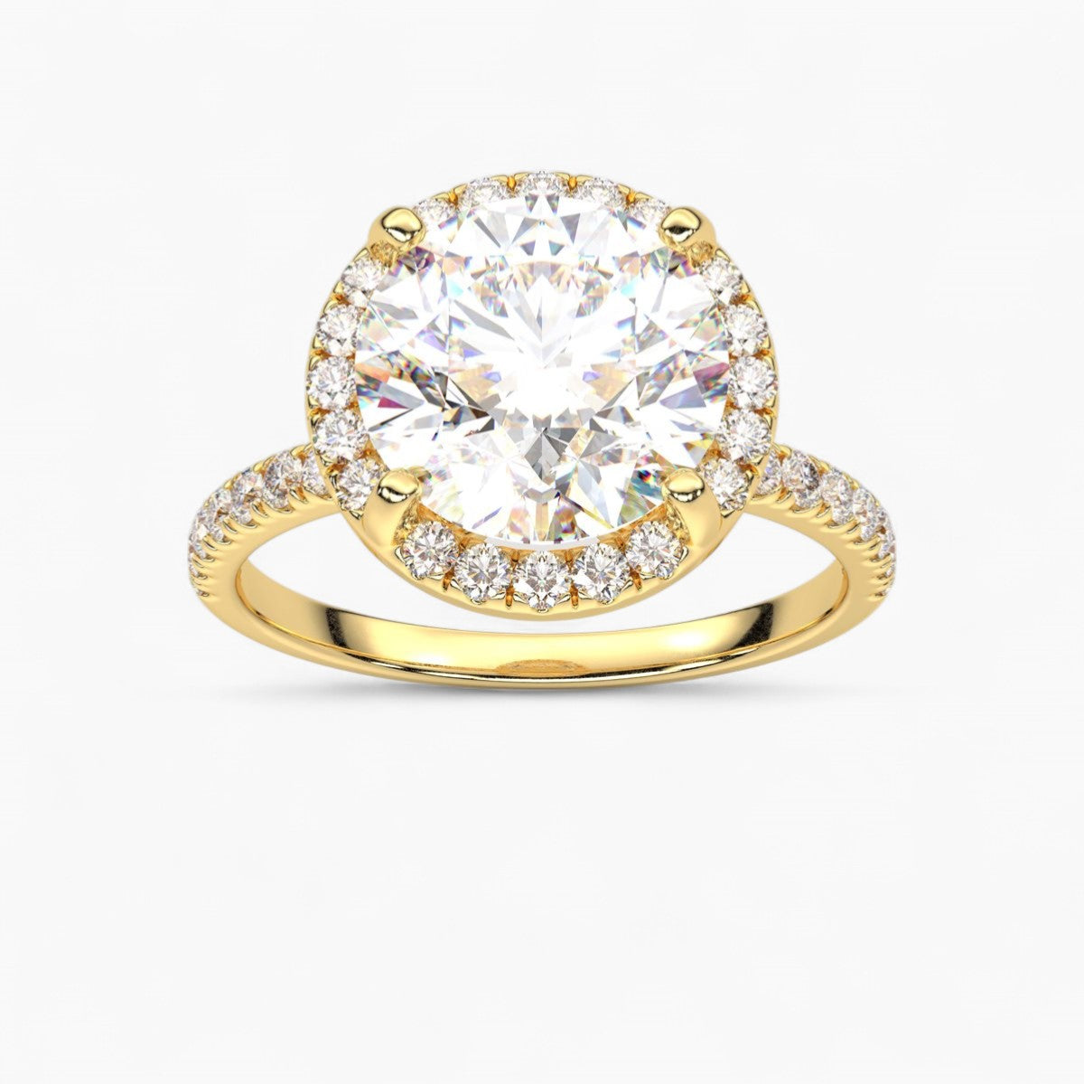 Elysian Circle Diamond Engagement Ring