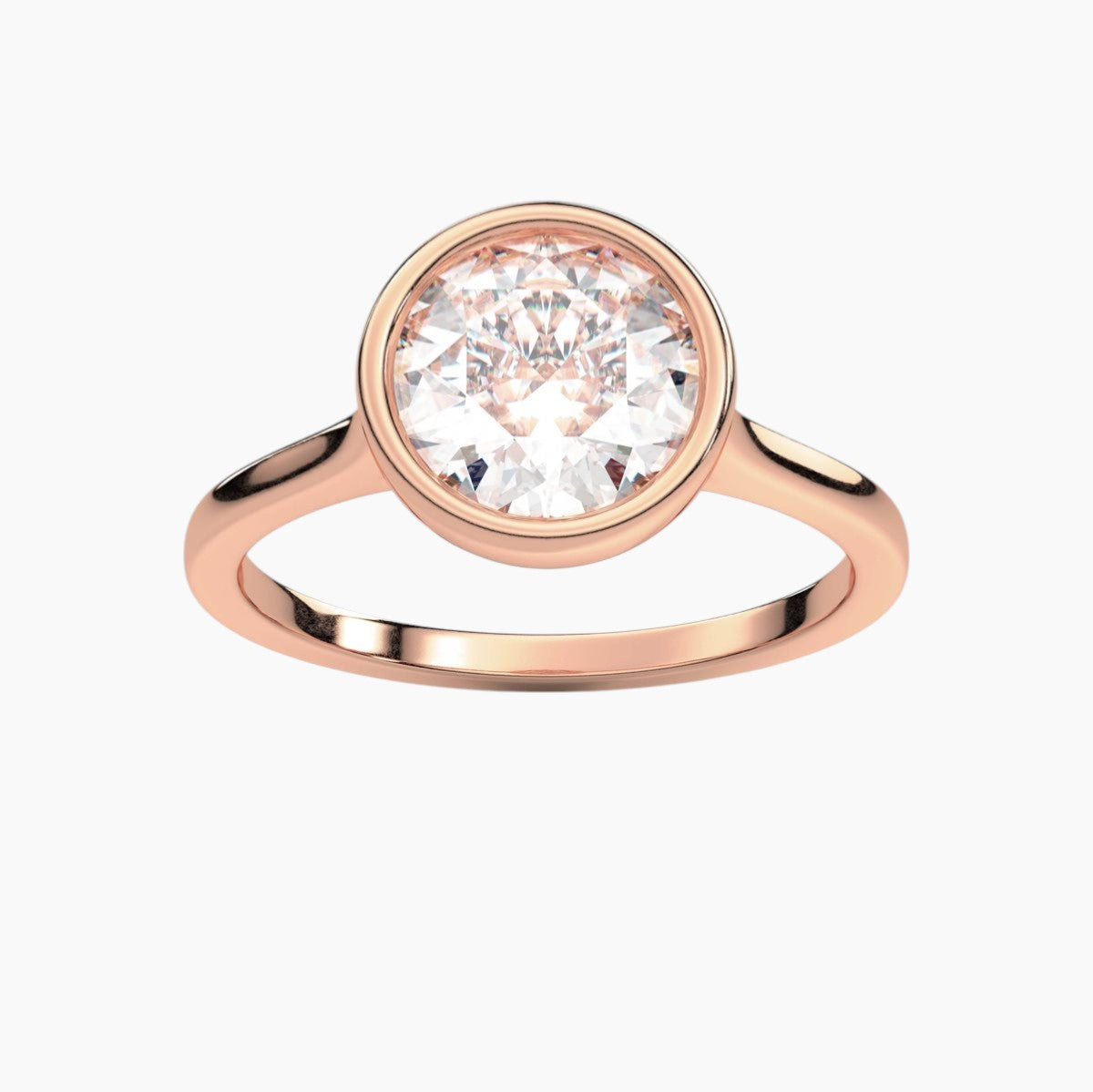 Dainty Bezel Engagement Ring