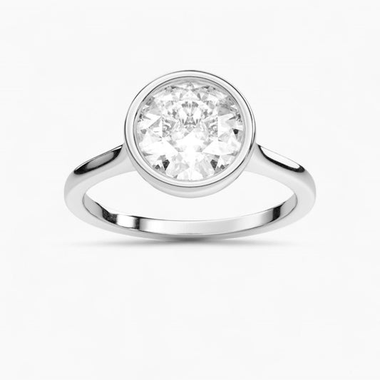 Dainty Bezel Engagement Ring