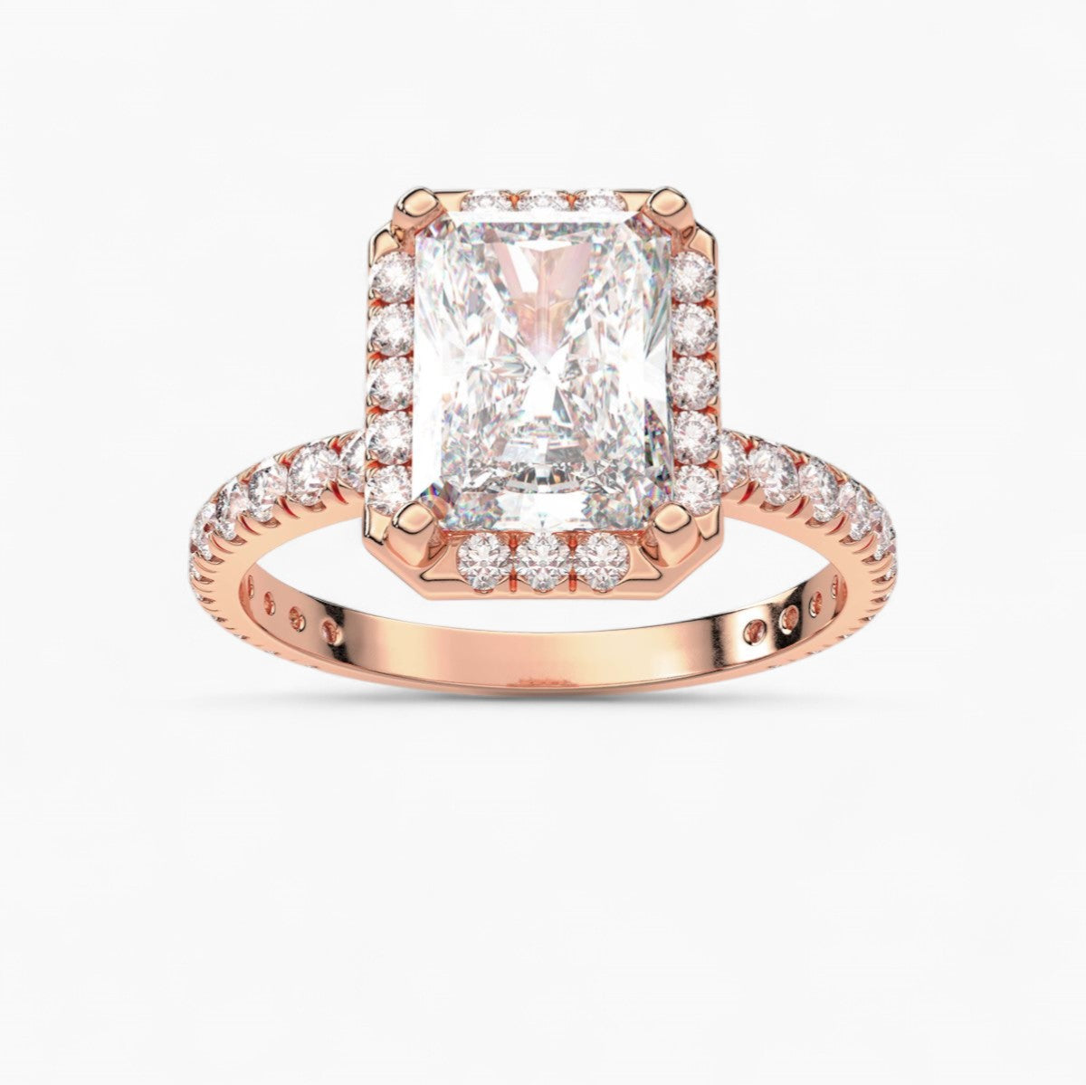 Diamond Halo Engagement Ring