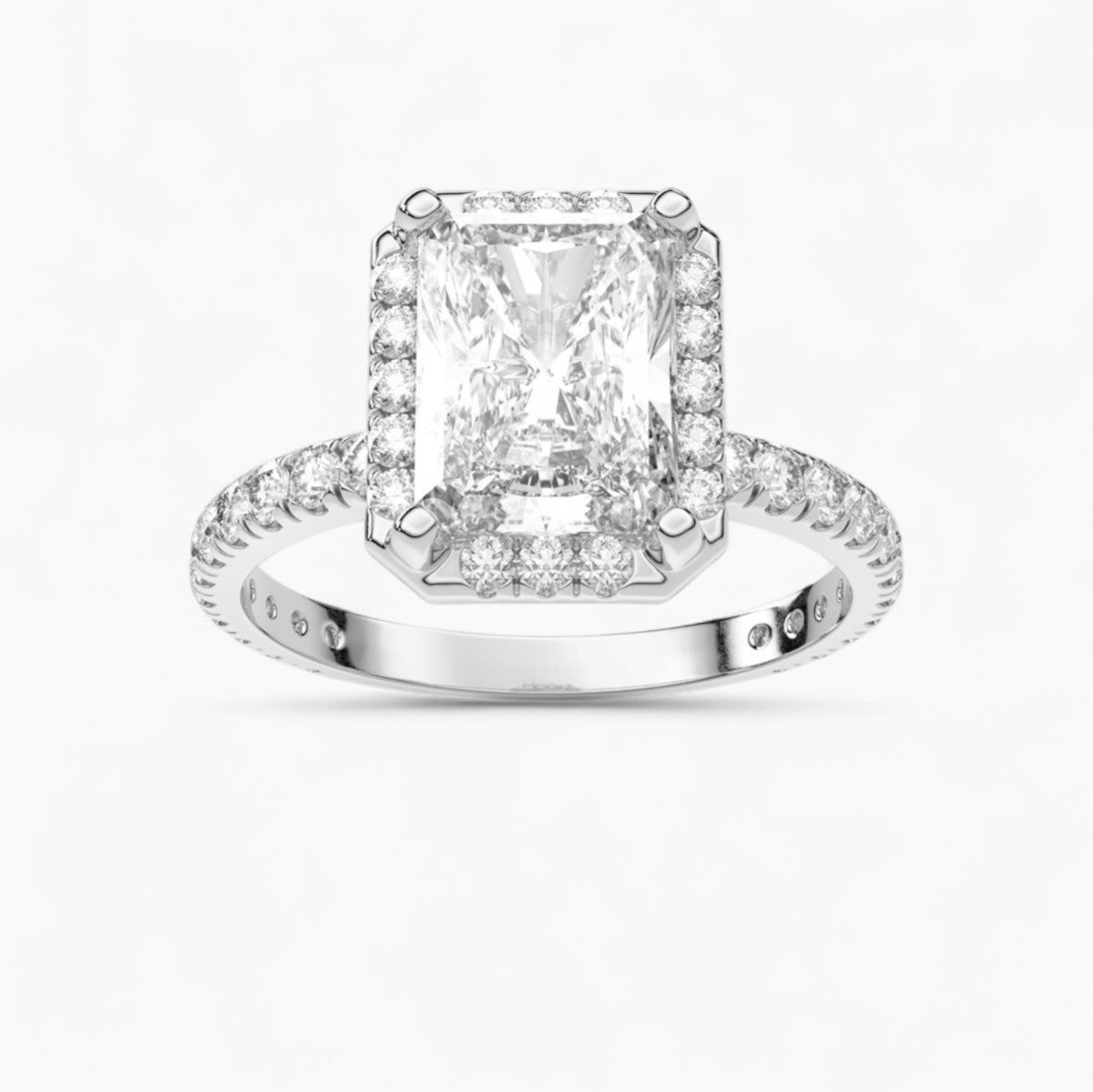 Diamond Halo Engagement Ring