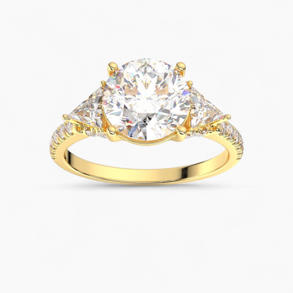 Diamond Three Stone Engagement Ring