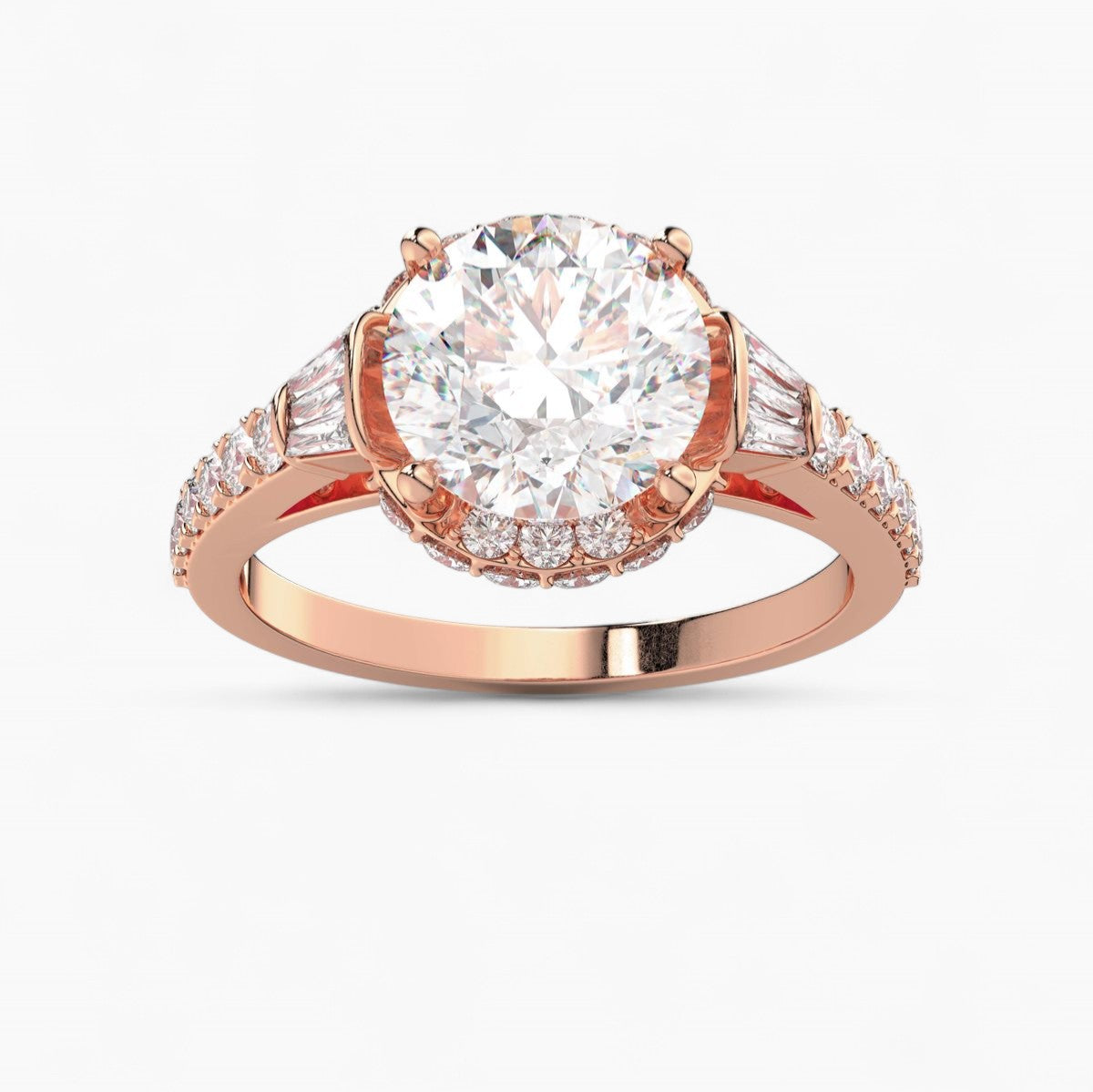 The Diamond Engagement Ring with a diverse shape stone shank