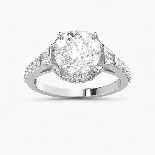 The Diamond Engagement Ring with a diverse shape stone shank