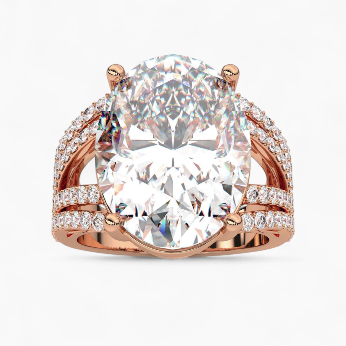 Grand Solitaire Diamond Engagement Ring
