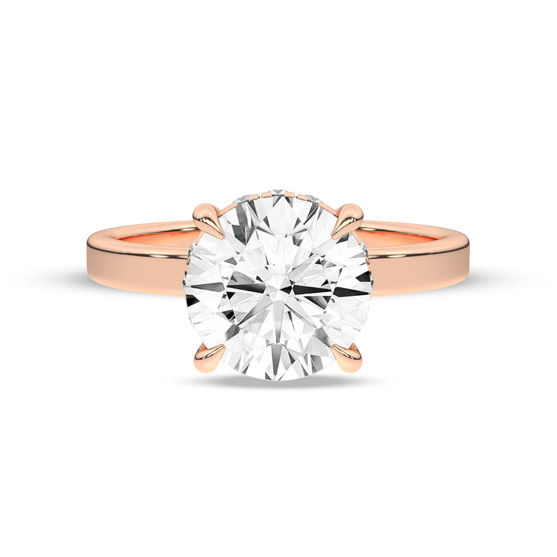 hidden halo lab grown diamond engagement rings