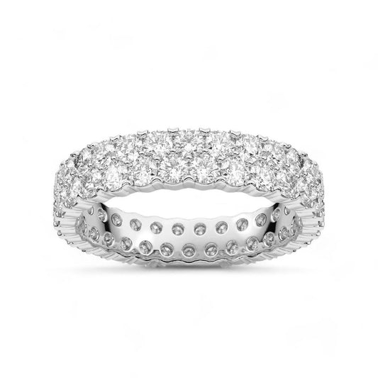 Double-Row Eternity Wedding Band