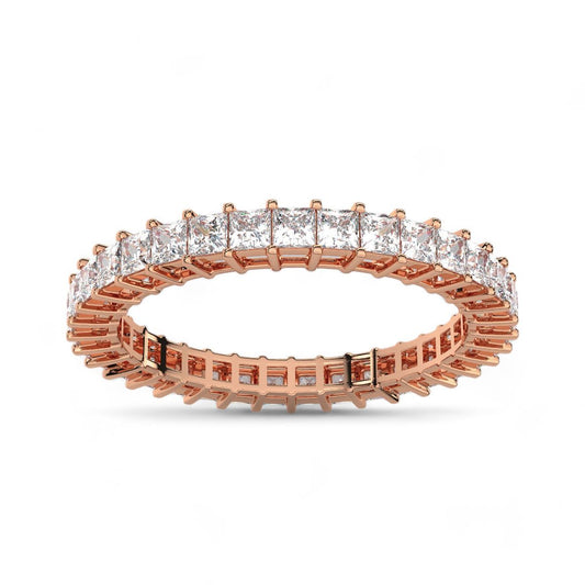 Princess Cut Eternity Band